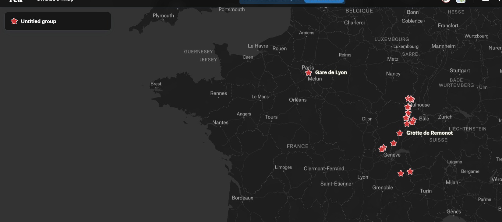 Carte des réalisations JUSTINTYDOL